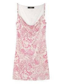 Versace Underwater Barocco Mini Dress | Pink | FARFETCH at Farfetch